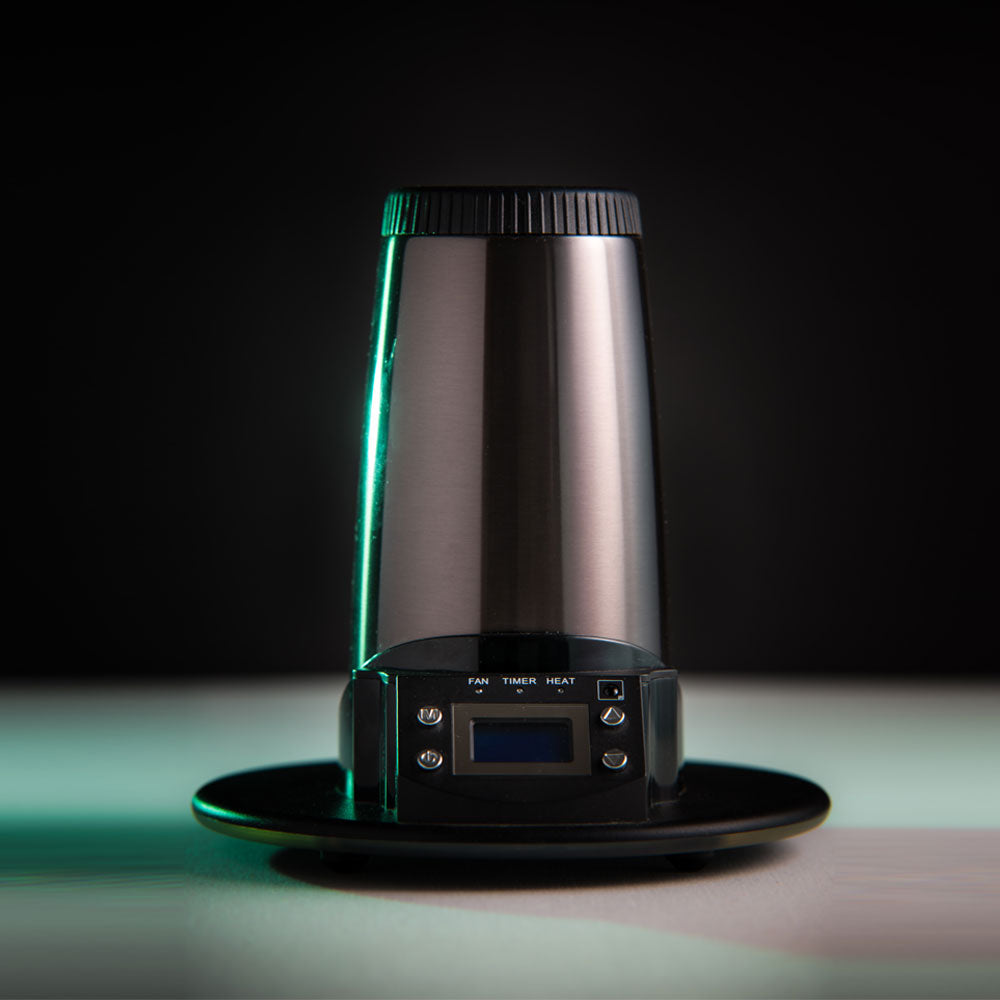 Desktop vaporizer sitting on a flat surface