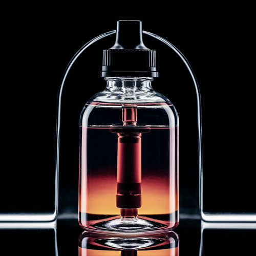 E-liquid in a bottle