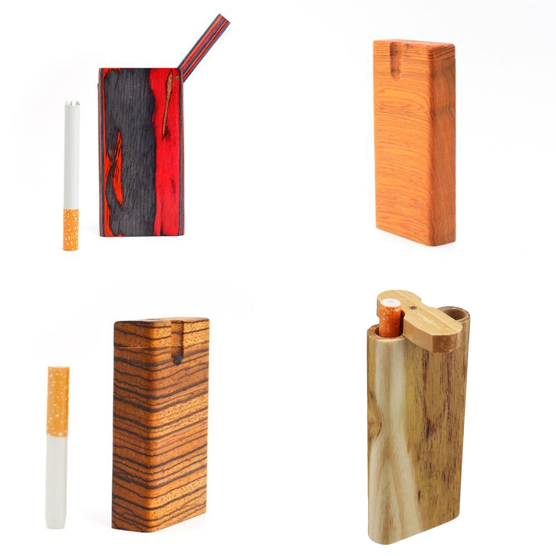 Four wooden dugout one hitter collection