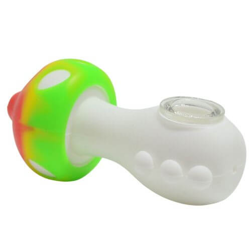 Rasta Mushroom Silicone Pipe