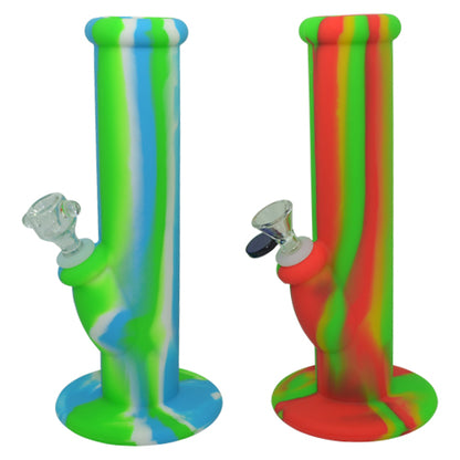 10 Inch Silicone Bongs with Glass Bong Bowl Piece