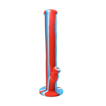 Silicone 14 Inch Bong Red Blue White