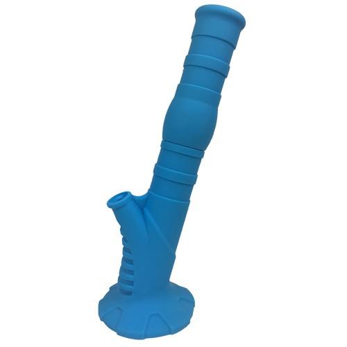 14 inch Blue Silicone Bong Made of 2 Pieces 