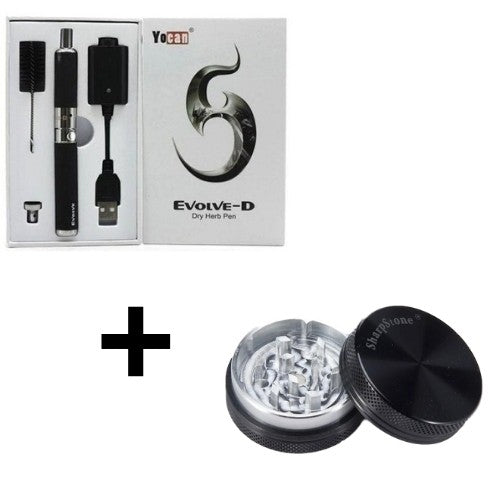 Yocan Evolve D Dry Herb Vape Pen Kit and Grinder