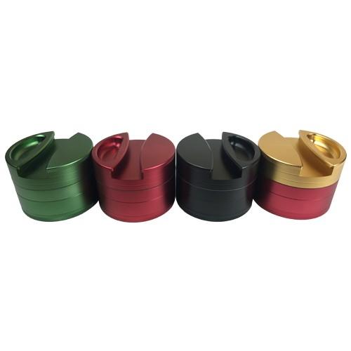 4 Piece Grinder with Rolling Paper Holder 