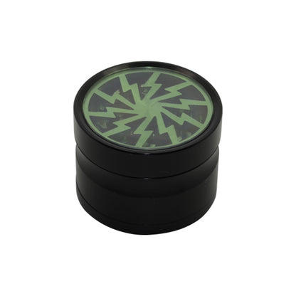 Green Lightning Bolt 4 Piece Herb Grinder for Sale 