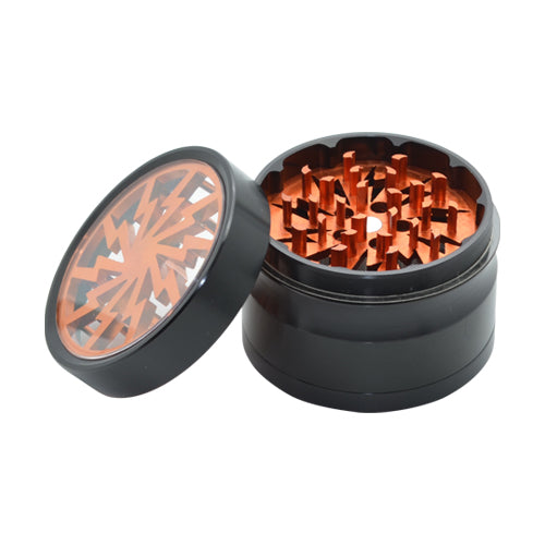 Lightning Bolt Herb Grinder has Razor Sharp Teeth 