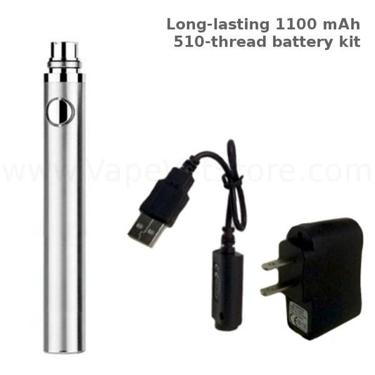 510-Thread 1100 mAh Battery Kit (Long-lasting) - Vape Vet Store