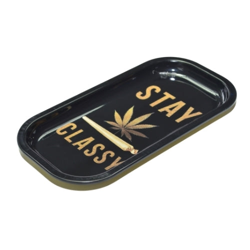 8-Inch Metal Rolling Tray Stay Classy Alt View