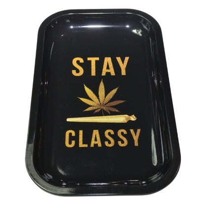 8-Inch Metal Rolling Tray Stay Classy Option