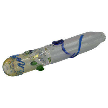 Cool Steamroller Pipe with squiggly line design - Vape Vet Store 