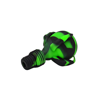 Green and Black Dragon Claw Silicone Bong Bowl Piece