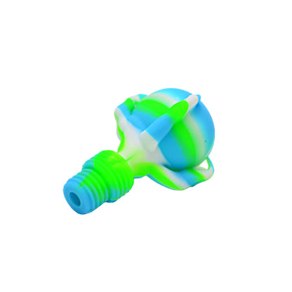 Blue Green and White Dragon Claw Silicone Bong Bowl Piece