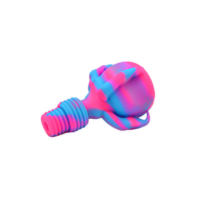 Blue and Pink Dragon Claw Silicone Bong Bowl Piece