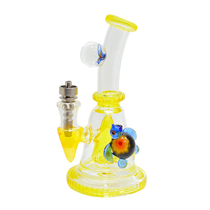 Cheech Flower Percolator Dab Rig with Titanium Nail 