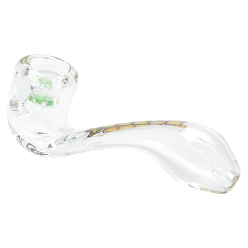 Glass Sherlock Pipe with Built in Glass Screen for Sale