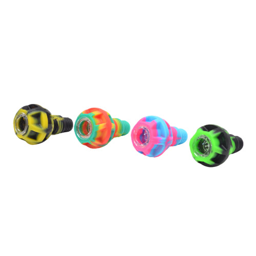 Four Different Color Silicone Good Grip Bong Bowl PIece