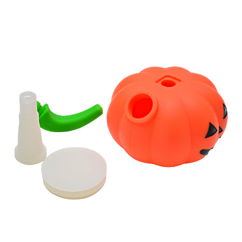 Silicone Pumpkin Bubbler all Pieces Detached