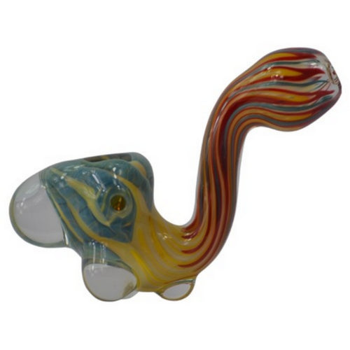 Fireflame Sherlock Glass Pipe by Tedrow Glass