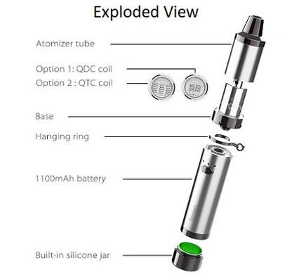 Exploded View of Yocan Regen Wax Vape 