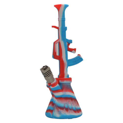 Ak47 Silicone Dab RIg Can be Used with a Titanium Nail 