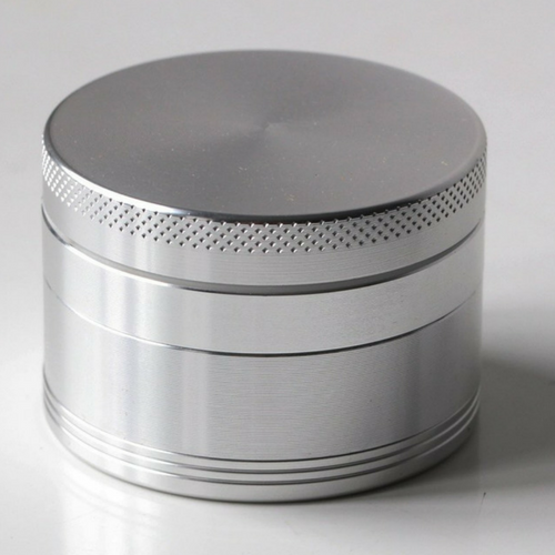 Silver 4 Piece Herb Grinder 55MM 