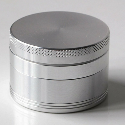 Silver 4 Piece Herb Grinder 55MM 