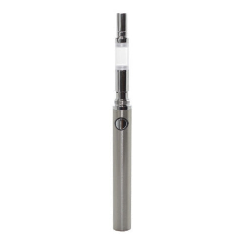 510 Wax Cartridge is Compatible with a Silver EVOD vape battery