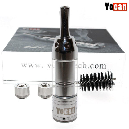 The Yocan 94F Dry Herb Atomizer Attachment Fits Box Mod Vapes