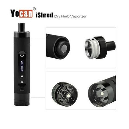 Yocan iShred Dry Herb Vaporizer with Grinder Attachment