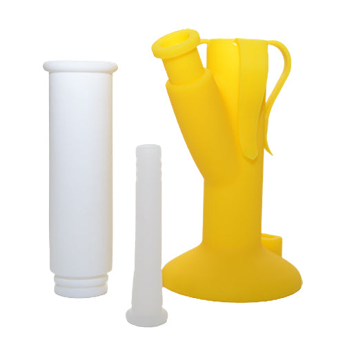 Banana Silicone Bong Separated into three pieces 