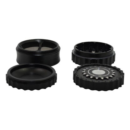 Ridge Grip Herb Grinder comes in 4 Parts 