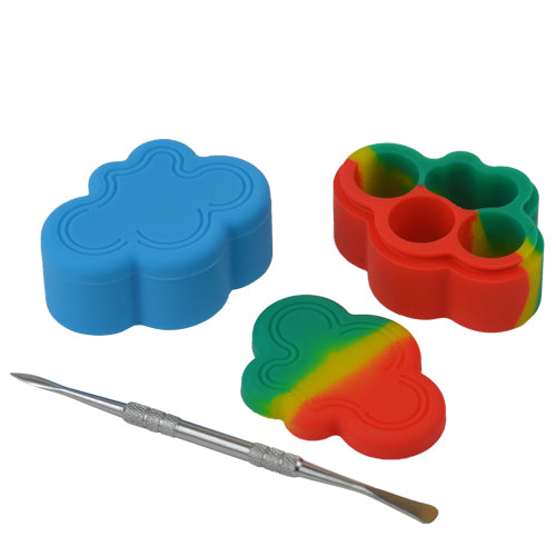 Cloud Shape Dab Containers with Dab Tool - Vape Vet Store