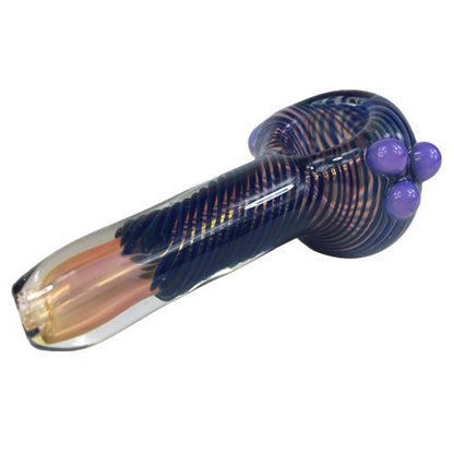 Blue Chameleon Glass Spoon Pipe