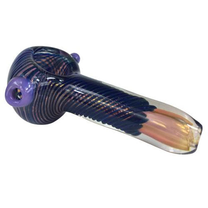 Blue Chameleon Glass Spoon Pipe