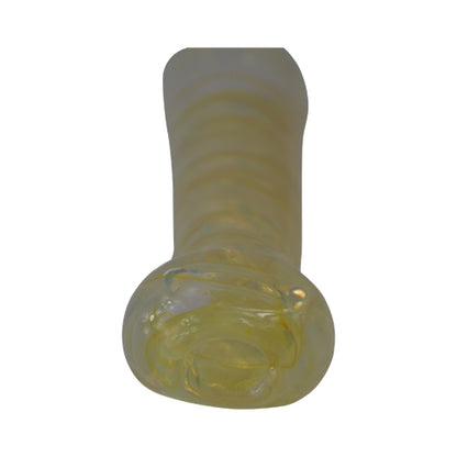 chameleon glass chillum pipe with flute style mouthpiece