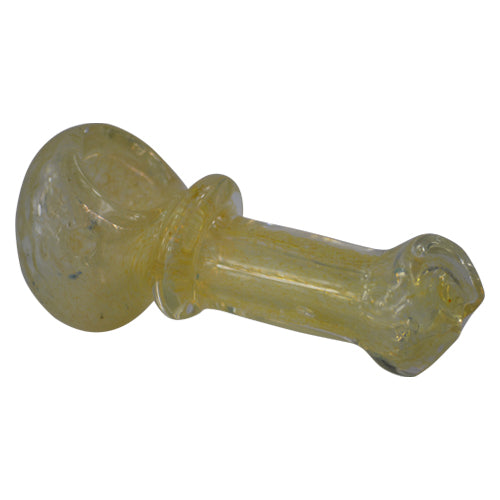 Yellow Chameleon Glass Pipe is made to thick glass 