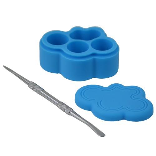 Blue Cloud Shape Dab Container with Dab Tool - Vape Vet Store