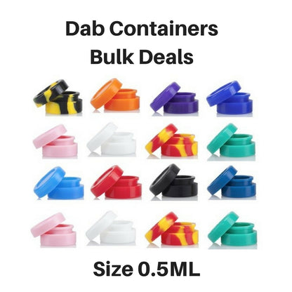 0.5ml silicone containers for storing wax and shatter - Vape Vet Store