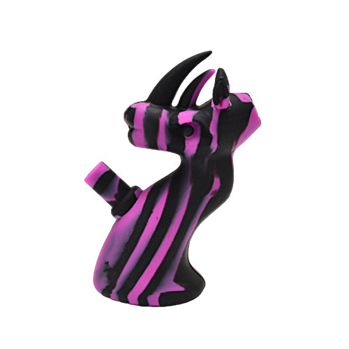 Black and Purple Silicone Dragon Bubbler