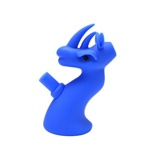 Blue Silicone Dragon Bubbler