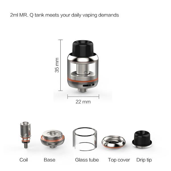 Q Tank Eliquid Atomizer Parts