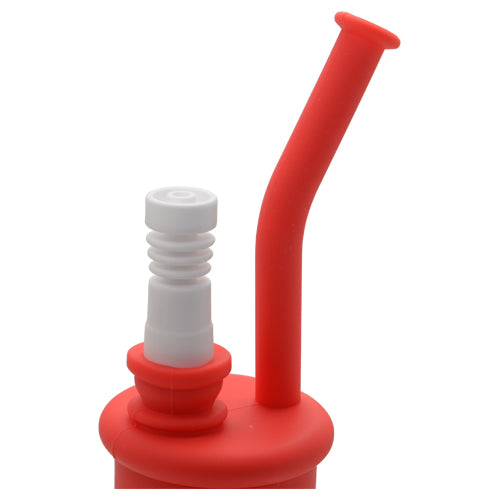 Female Ceramic Dab Nail in Silicone Dab Rig 