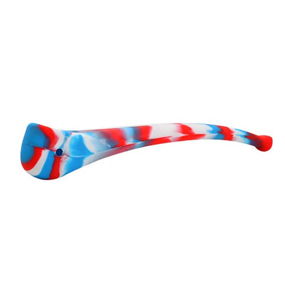 Gandalf Pipe Made of SIlicone in Red White and Blue 