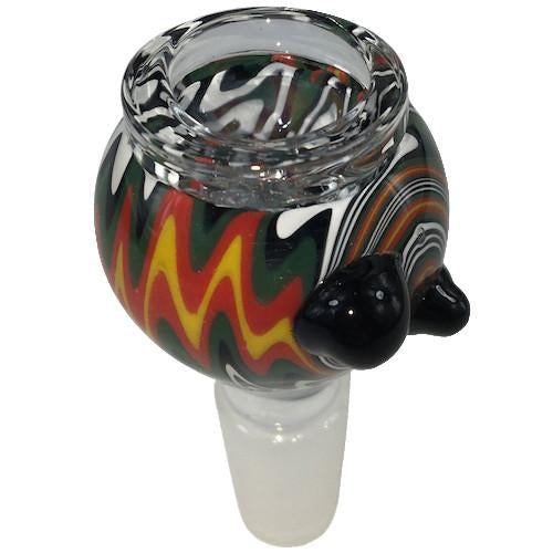 Glass Bowl 14mm male adapter fire