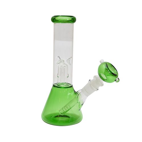 Green Glass Bong with Percolator