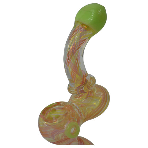 Color Changing Glass Bubbler pipe has excellent airflow 