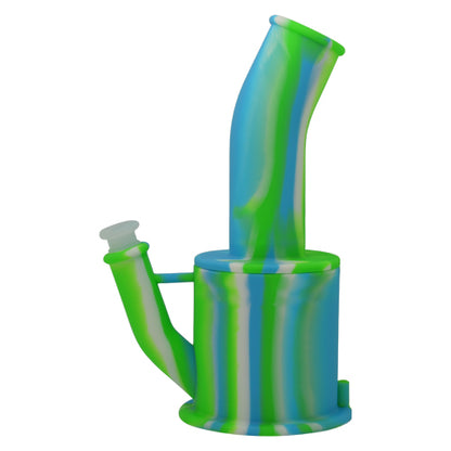 Green Blue White Silicone Teapot Bong for Sale 