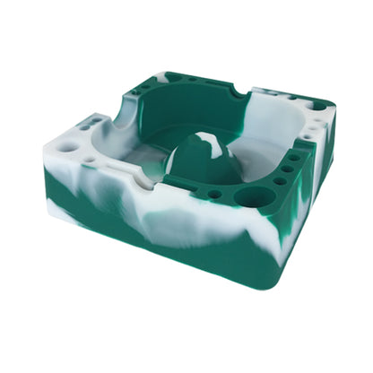 Green and White Silicone Ashtray For Sale - Vape Vet Store