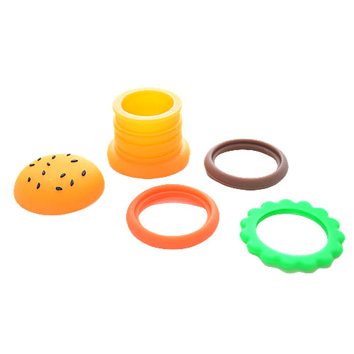 Silicone Hamburger Dab Container Separated 